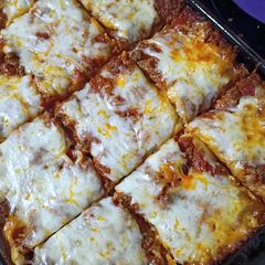 A picture of Protein Packed Baked Spaghetti.