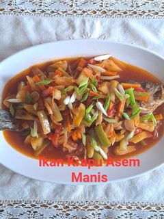 Foto resep 46🩷Ikan Krapu Asem Manis💜