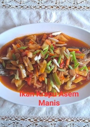 Foto resep 46🩷Ikan Krapu Asem Manis💜