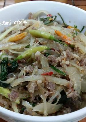 รูปของ คั่วเนื้อใส่มะละกอ โดย:ทำครัวง่ายๆbyจุไรรัตน์