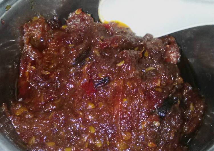 Sambal balado pedas manis