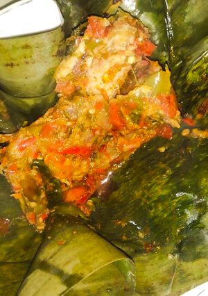 Foto resep Botok ayam pedas simple