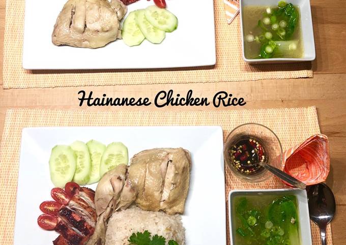 Hainanese Chicken Rice aka Nasi Ayam Hainan