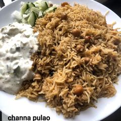 A picture of Channa pulao.