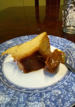 Una foto de Flan fácil