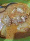Sayur Kuah Opor Kare / kari Ayam + Sambal terasi pedas (Belacan)