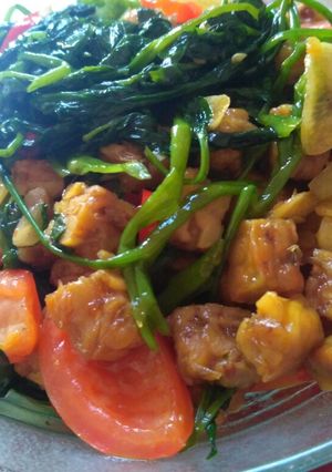 Foto resep Tumis tempe kangkung
