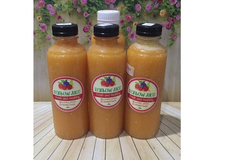 Bagaimana Menyiapkan Diet Juice Mango Tomato Chicory (Sawi Putih), Enak Banget