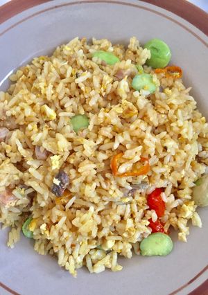 Foto resep Nasi Goreng Pete Ikan Asin