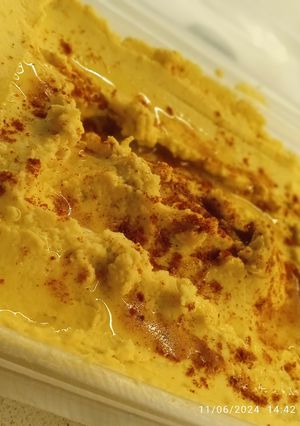 Una foto de Hummus de garbanzos