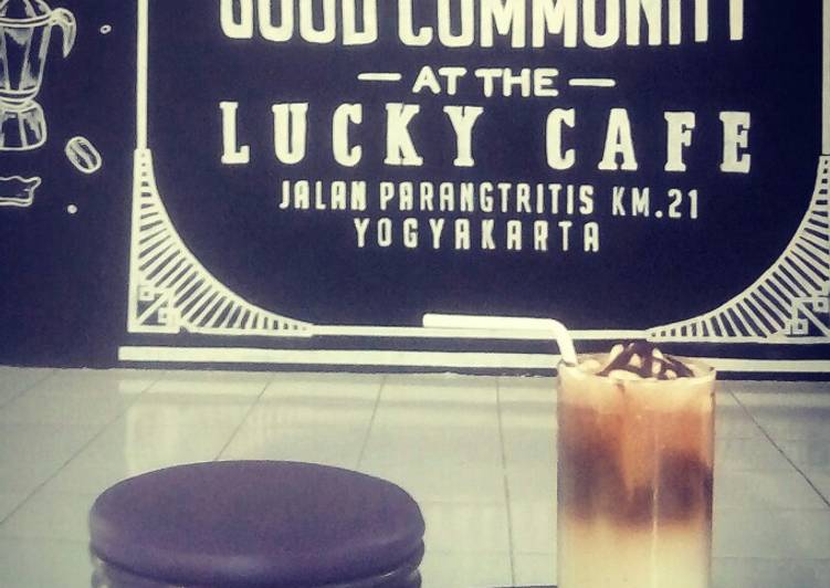 Caramel machiato ala Lucky cafe yogjakarta