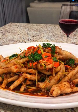 Hình của món Chân Gà Sốt Thái.