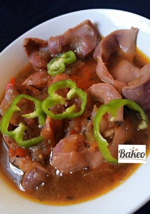 A picture of Gizzard paper soup.