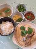 Chicken Rice in a Rice Cooker