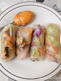 Spring rolls udang 🥐 and salad 🥗