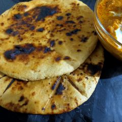 Whole Wheat Flour Naan A picture of Whole Wheat Flour Naan.
