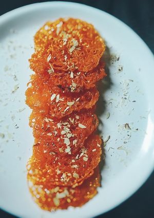 A picture of Gheeyar Sindhi style Jalebi.