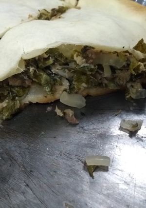 Una foto de Tarta de atún y kale