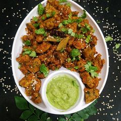 A picture of Muthiya(gluten free).