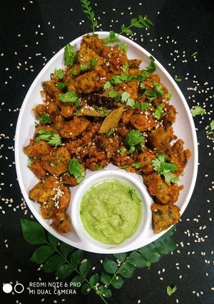 A picture of Muthiya(gluten free).