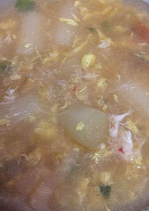 Foto resep Sup asparagus kepiting