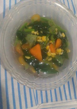 Foto resep Sayur bening bayam seger