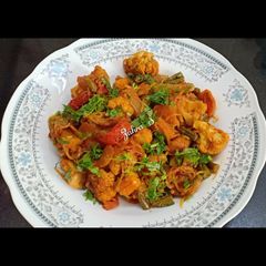 A picture of Mixed Vegetables dry Sabzi.