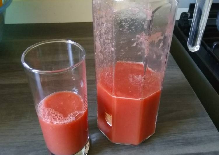 Recipe of Any-night-of-the-week Refreshing water melon juice