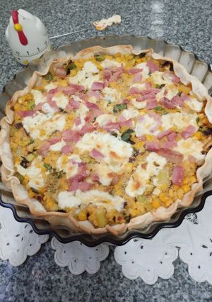 Una foto de Tarta de choclos