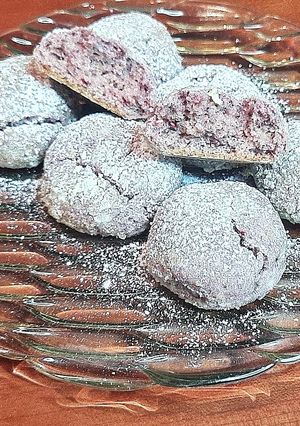 Foto di Biscotti morbidi limone e lamponi