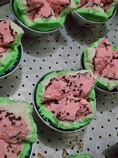 Foto resep Bolu kukus Semangka #nogagal