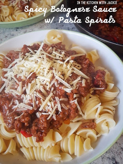 Foto resep Spicy Bolognese Sauce with Pasta Spirals