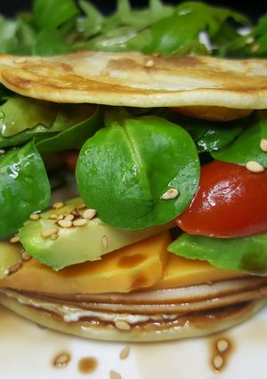 Une photo de Sandwich Crêpe salade