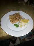 Gratén de papas y pescado con adobo thai