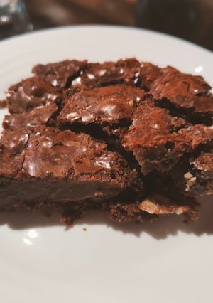 Une photo de Brownies aux noix de pécan caramélisées