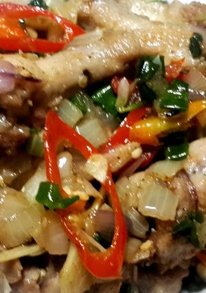 Foto resep Ayam Tumis Bawang Bombay (Pedas) #BikinRamadanBerkesan
