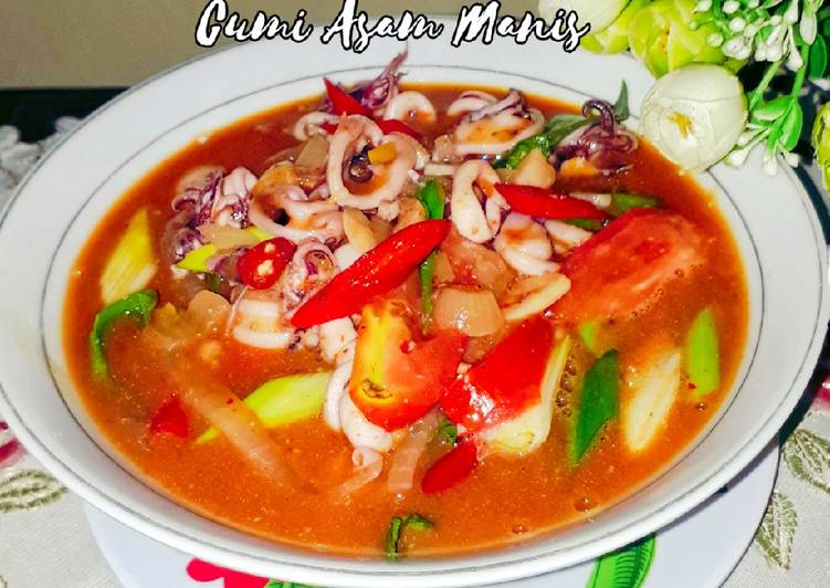 Resep Cumi Asam Manis Oleh Lanjarsih/mama Fifian - Cookpad