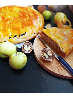 عکسی از دستور نان مغزدار سیب و گردو(بدون فر)