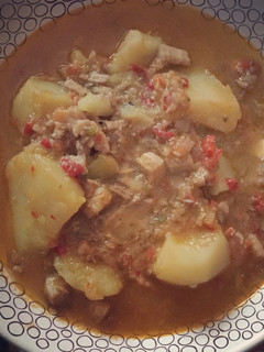 Una foto de Bacalao con patatas
