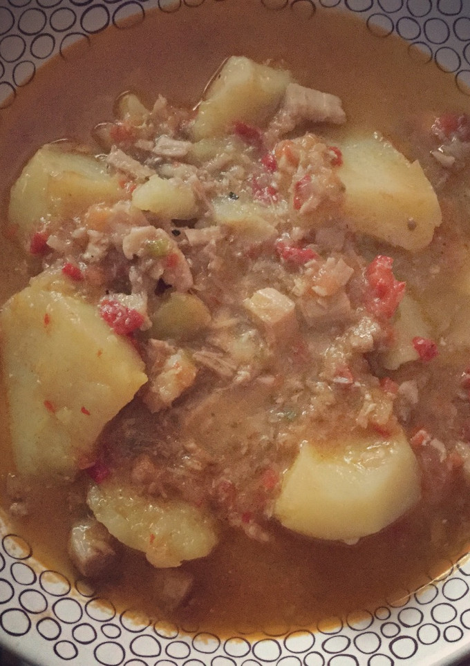 Una foto de Bacalao con patatas