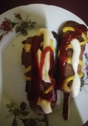 Una foto de Corn dog 💜