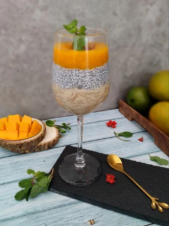 Recipe Mango Coconut Chia Pudding with Vermicelli kheer the So Delicious Can spoil the tongue