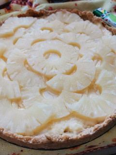 Una foto de Tarta de fruta en base de avena