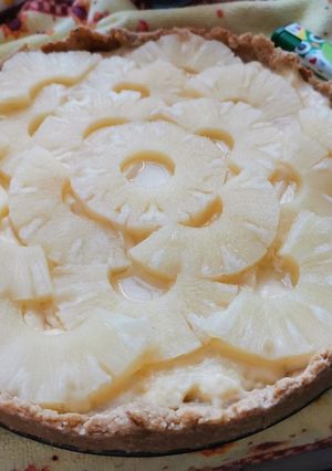 Una foto de Tarta de fruta en base de avena
