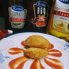 CHICKEN D-SHAPE SAMOSA A picture of CHICKEN D-SHAPE SAMOSA.
