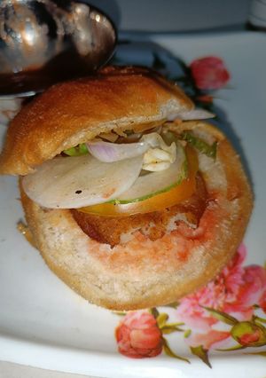 A picture of Instant pot onion Burger.