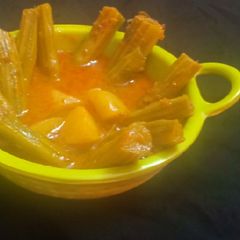 A picture of Drumstick sabji.