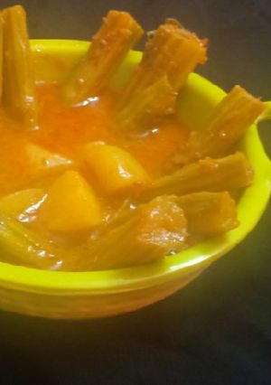 A picture of Drumstick sabji.