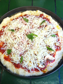 Una foto de Pizza