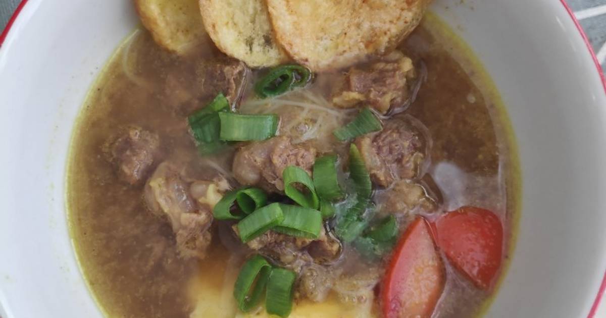 446 Resep Soto Daging Sengkel Enak Dan Mudah Cookpad 